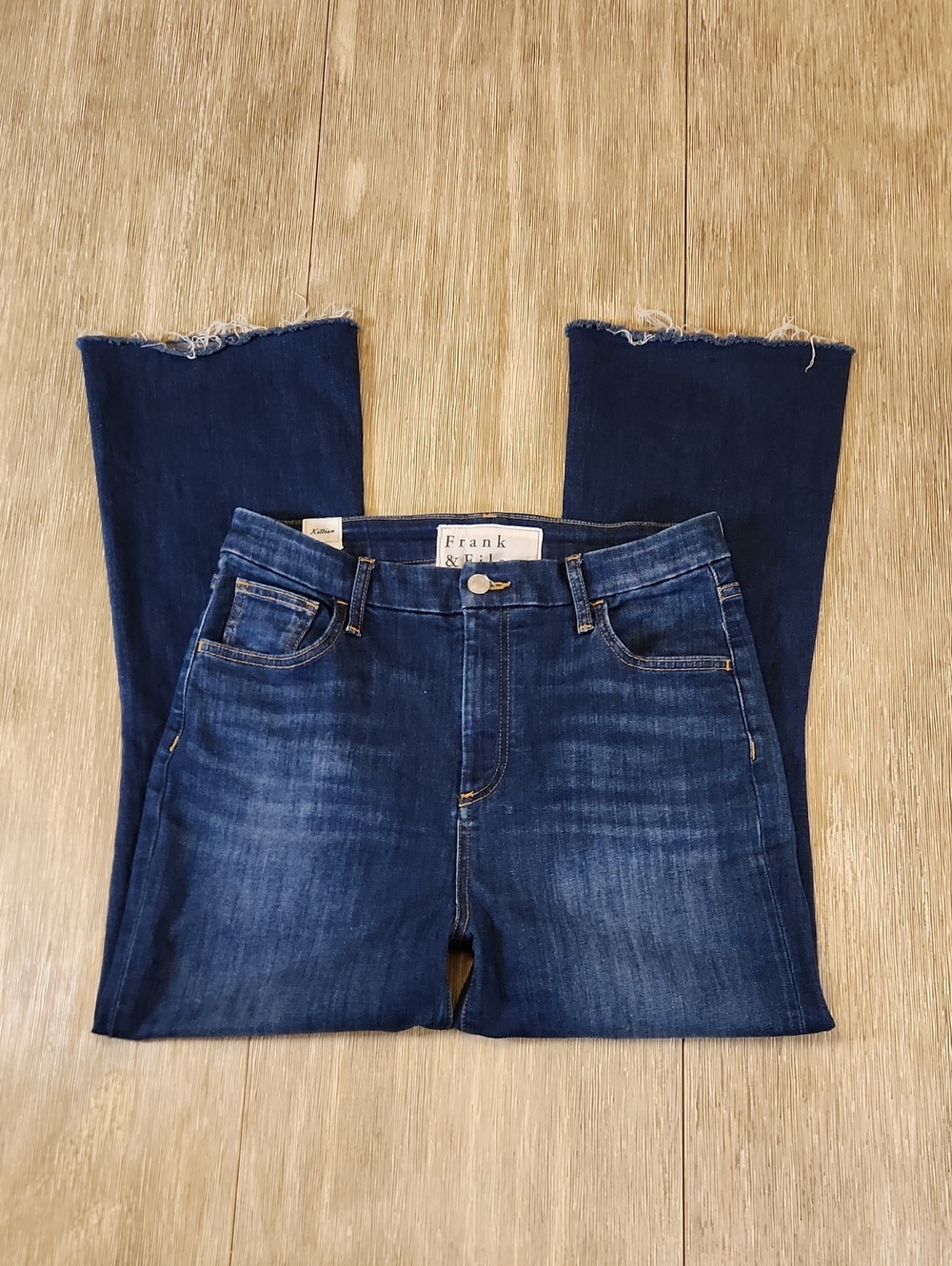 Frank & Eileen Killian High Rise Raw Hem Denim Jeans (Size: 29)